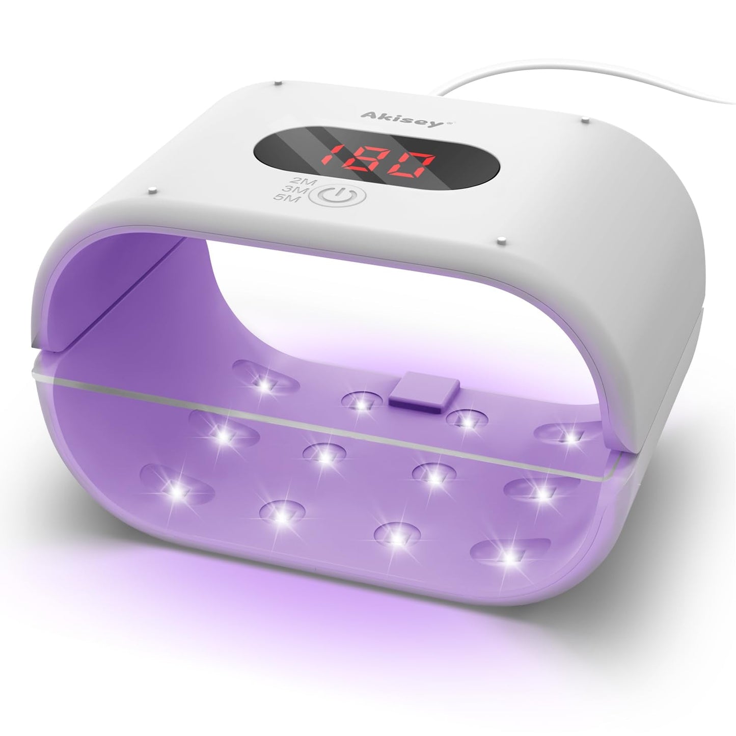 UV Light for Resin, Two-Sided UV Resin Light with Adjustable Time Setting(2m, 3m, 5m), 36W Fast Curing Lamp for Molds DIY Craft Decor Jewelry Making