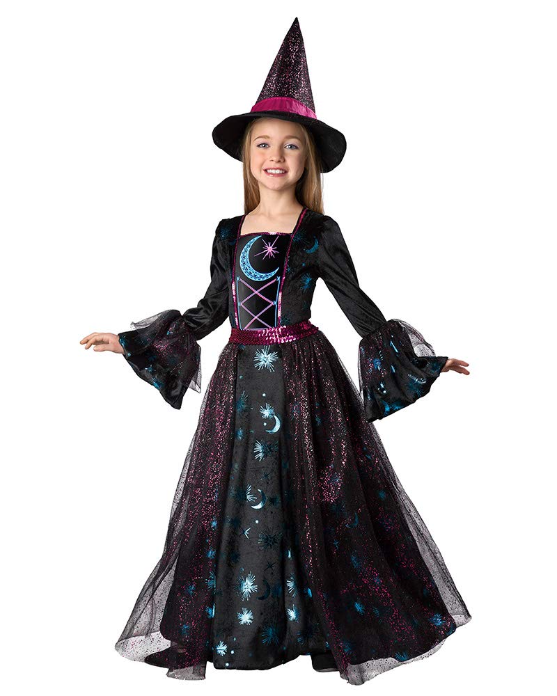 Seasons Girls Light Up Deluxe Moonlight Witch Costume (S(4-6))