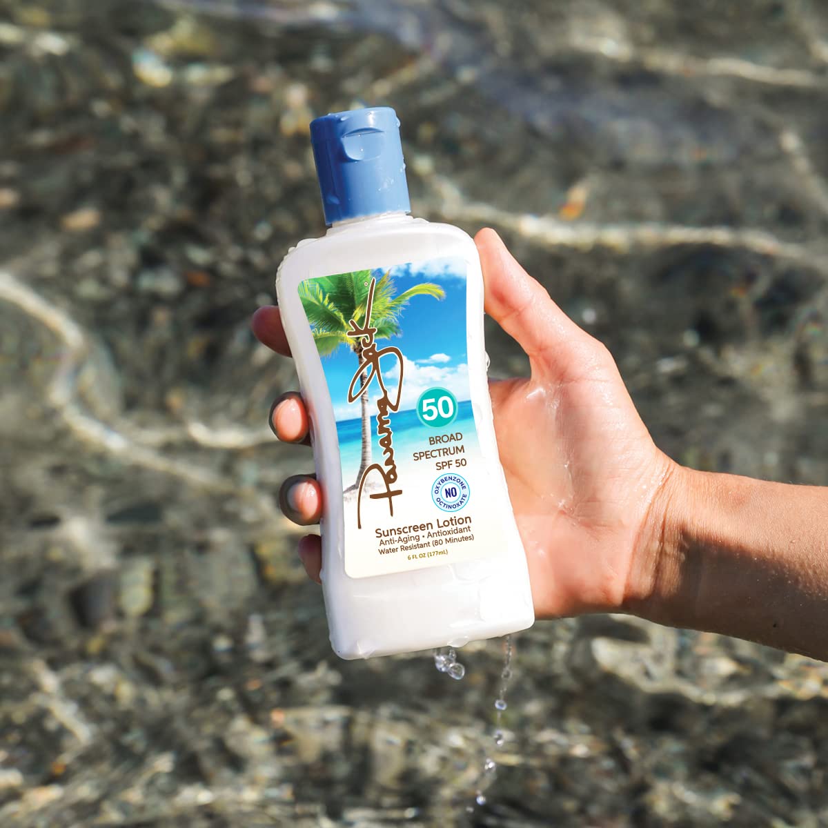 Panama Jack Sunscreen Suntan Lotion - SPF 50, Broad Spectrum UVA/UVB Protection, PABA, Paraben, Gluten & Cruelty Free, Water Res