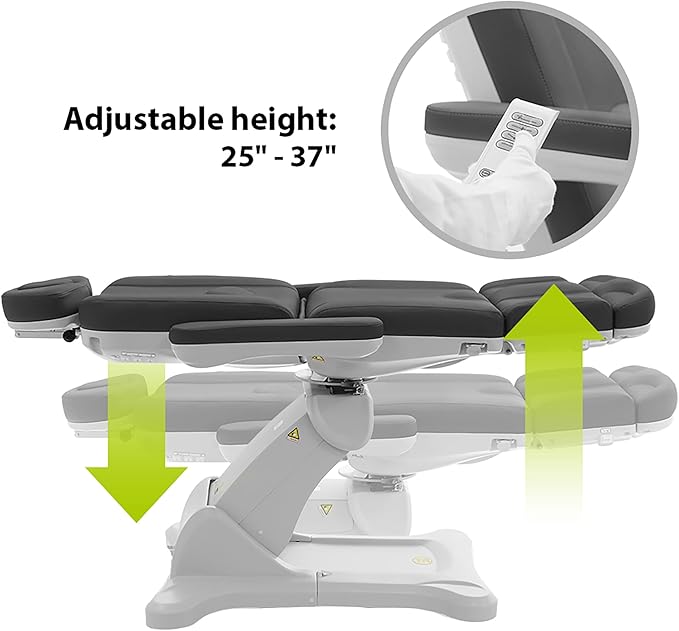 SKINACT Malibu Electric Medical Spa Treatment Table (Gray)