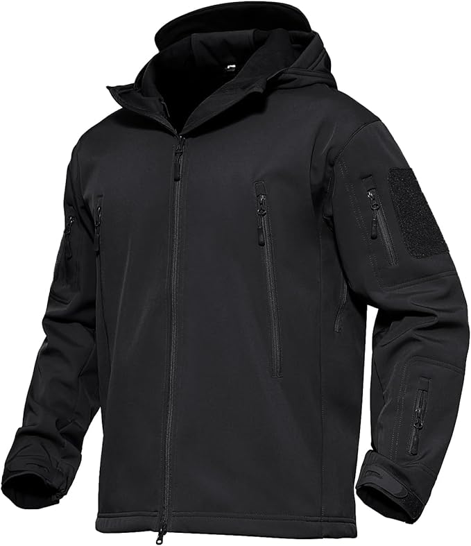MAGCOMSEN Men's Jacket Tactical Performance Waterproof Softshell Jackets Fleece Lined Ski Snow Winter Windbreaker