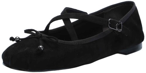 Circus NY by Sam Edelman Women's Zuri Ballet Flat Black Suede 7 Medium