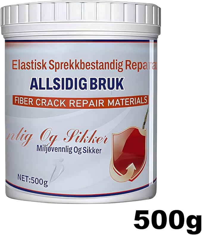 Elastic Cr-ack Resistant Wall Repair Paste, Quick-Drying, 500g, Hole Filler Putty, Wall Repair Paste, Strong Adhesion, for Home Indoor Kitchen Ceiling Walkway Fiberglass Metal Glass