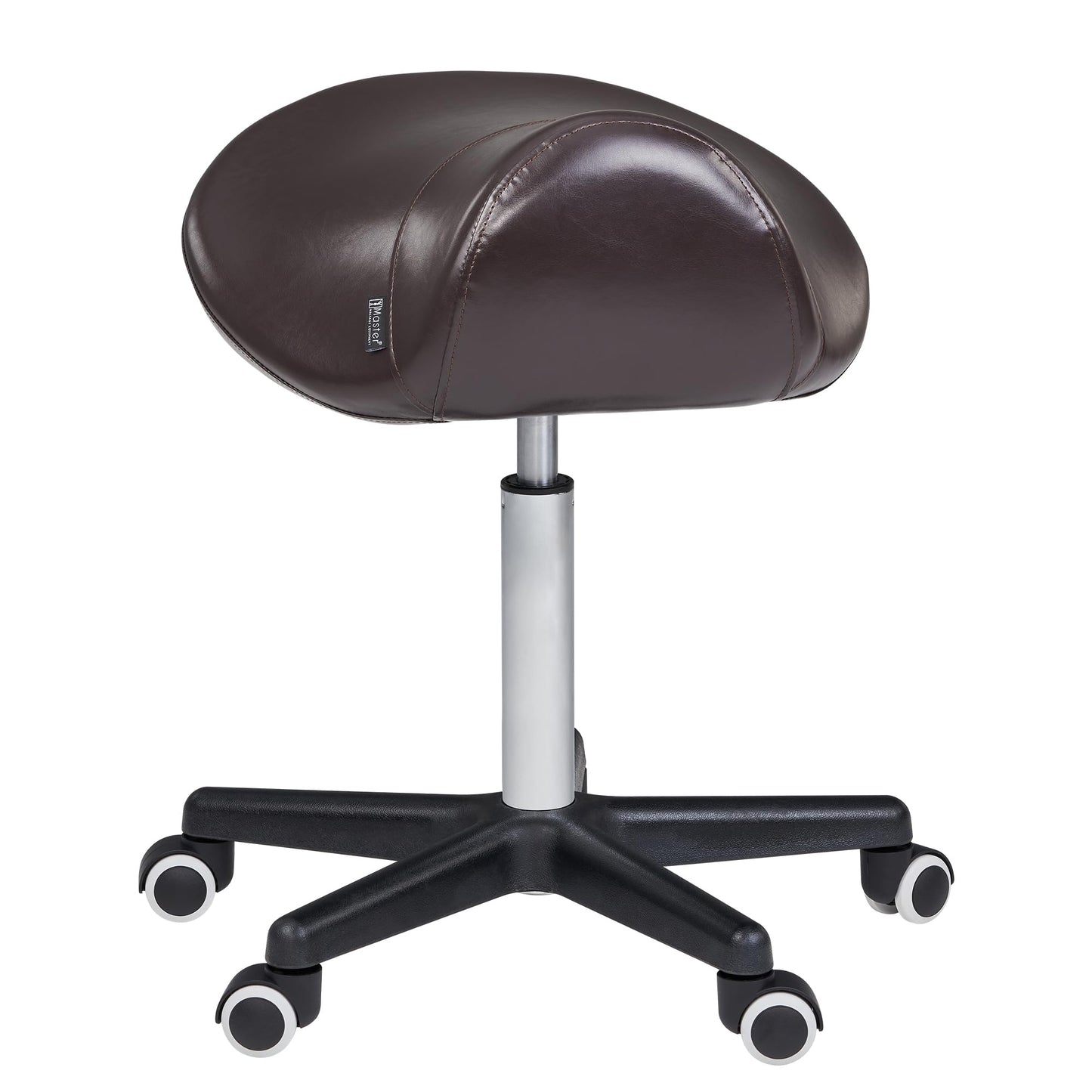 Master Massage Ergonomic Saddle Chair-Saddle Stool- Hydraulic Swivel Rolling Chair-Salon Clinical Tattoo Dentist Clinic Stool, Spas, Salons Stools, Workshop Office-Coffee