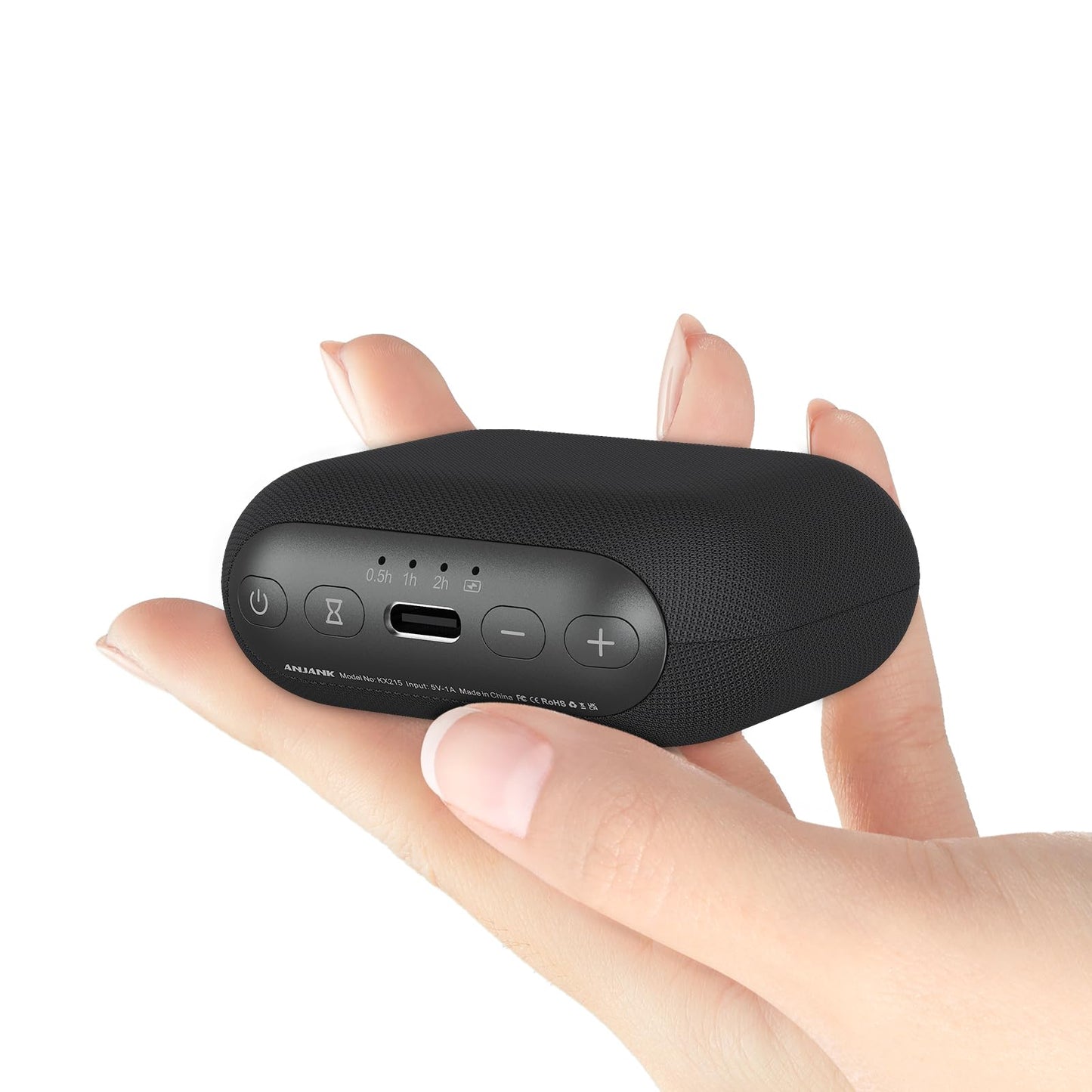 ANJANK Mini Portable Sound Machine for Sleep,Travel White Noise Machine for Adults, 20 Soothing Sounds, Powerful Battery, 30-Level Volume, Noise Canceling for Sleeping, Office Privacy, Home