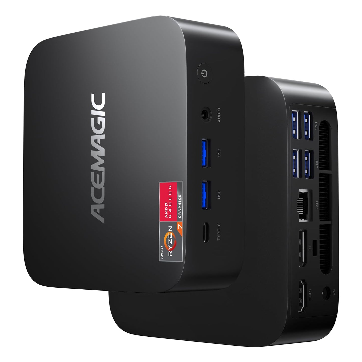 Acemagician Kron Mini K1 Mini Pc, Ryzen 7 5825U, 32Gb Ddr4 512Gb Ssd Mini Computers (8C/16T, Up To 4.5Ghz),4K Triple Display Des