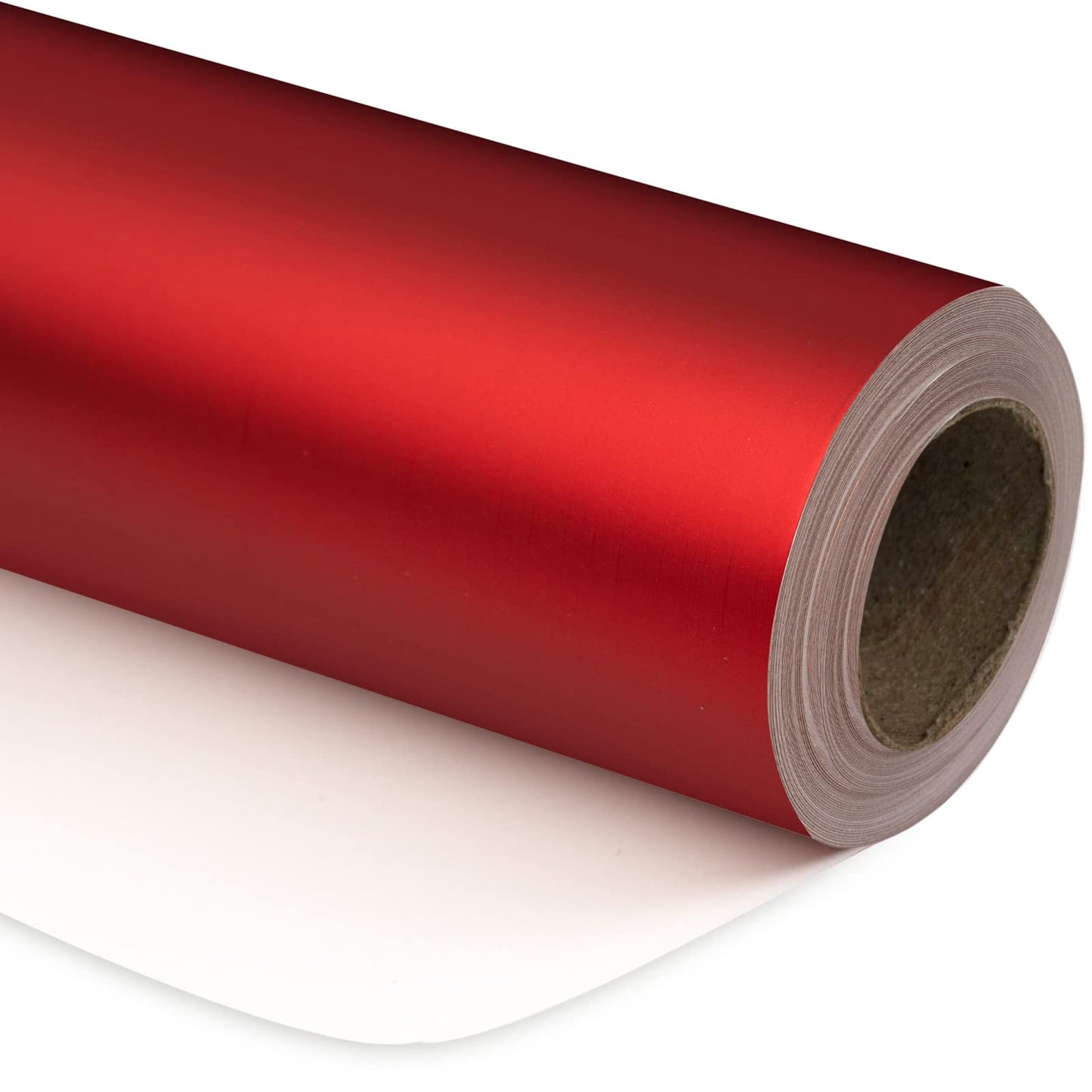 RUSPEPA Red Metallic Wrapping Paper - Solid Color Matte Gift Wrap Paper Jumbo Roll Perfect for Valentine's Day Gifts, Wedding, Birthday, Christmas, Baby Shower, Anniversaries - 30 Inches x 100 Feet