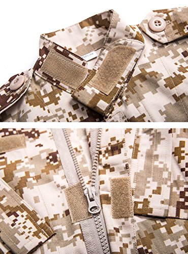 H World Shopping Tactical Airsoft Kids Clothing Children BDU Hunting Military Camouflage Combat Uniform Suit ACU, 120