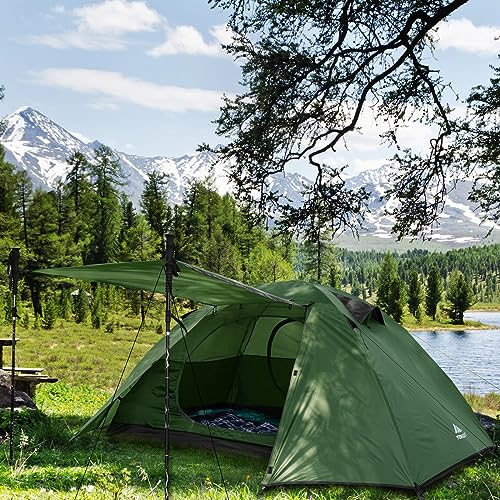 Forceatt Camping Tent 2/3/4 Person, Professional Waterproof & Windproof Lightweight Backpacking Tent Suitable for Outdoor,...