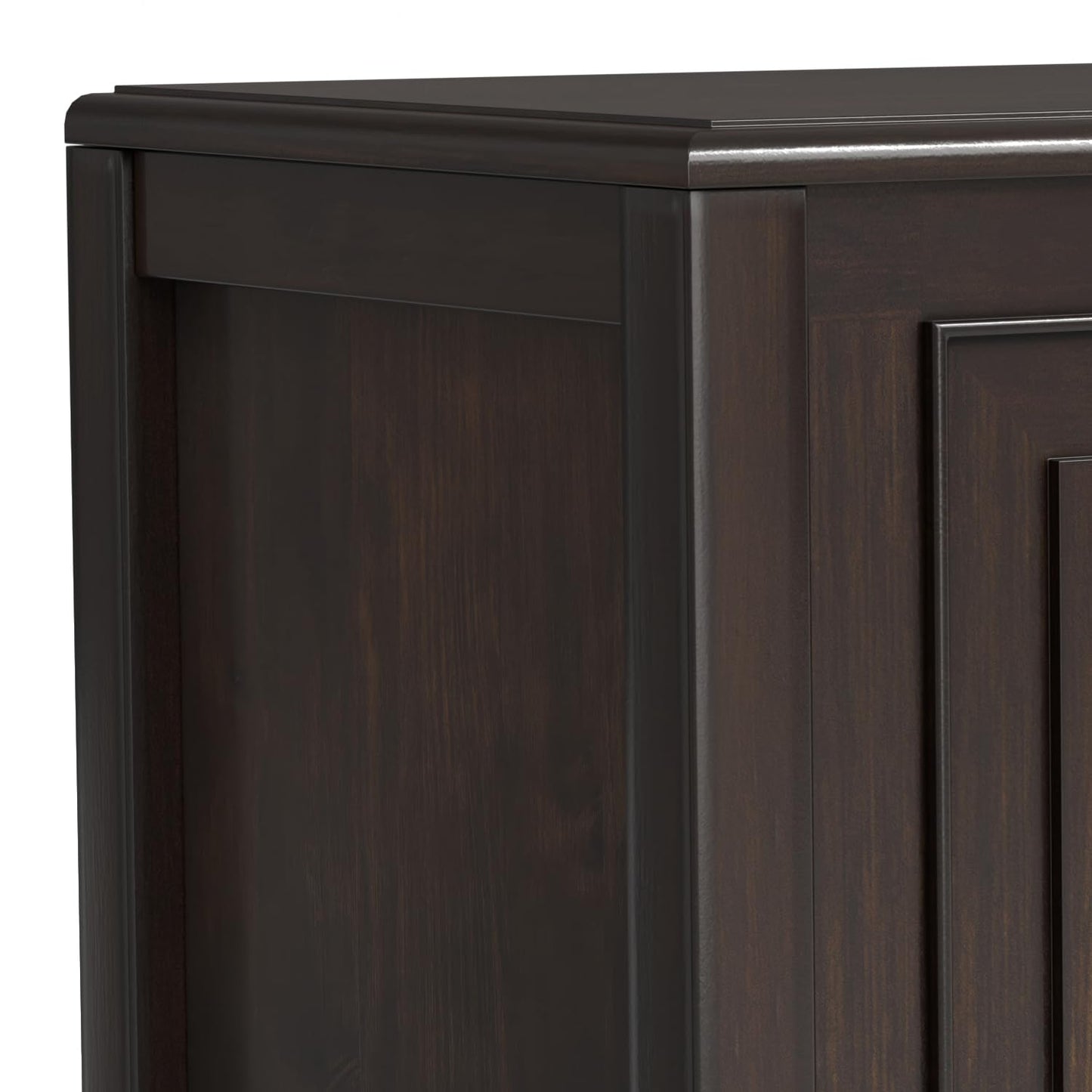 SIMPLIHOME Connaught Storage Bench - 36 inch Wide Solid Wood Small Trunk Bench in Chestnut Brown, Traditional Bench for Entryway with Lift-Up Lid and Dual Hidden Compartments
