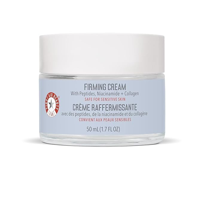 First Aid Beauty Firming Collagen Cream with Collagen, Peptides and Niacinamide – Day + Night Anti-Aging Face Moisturizer...