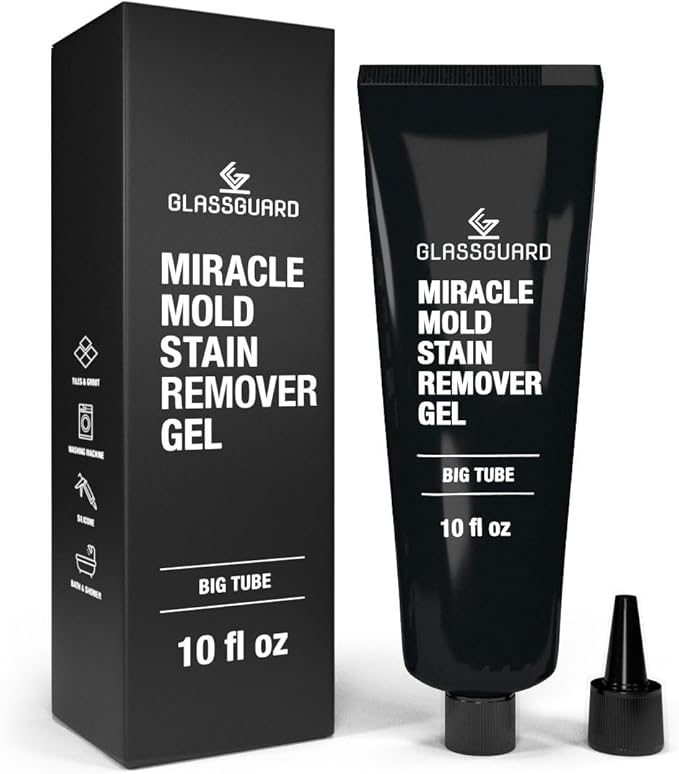 GlassGuard Miracle Mold Removal Gel for Kitchen | 300ml Mold Cleaner for Bathroom Shower | Grout Stain Remover for Bathtub/Glass/Tile & Silicone Surfaces
