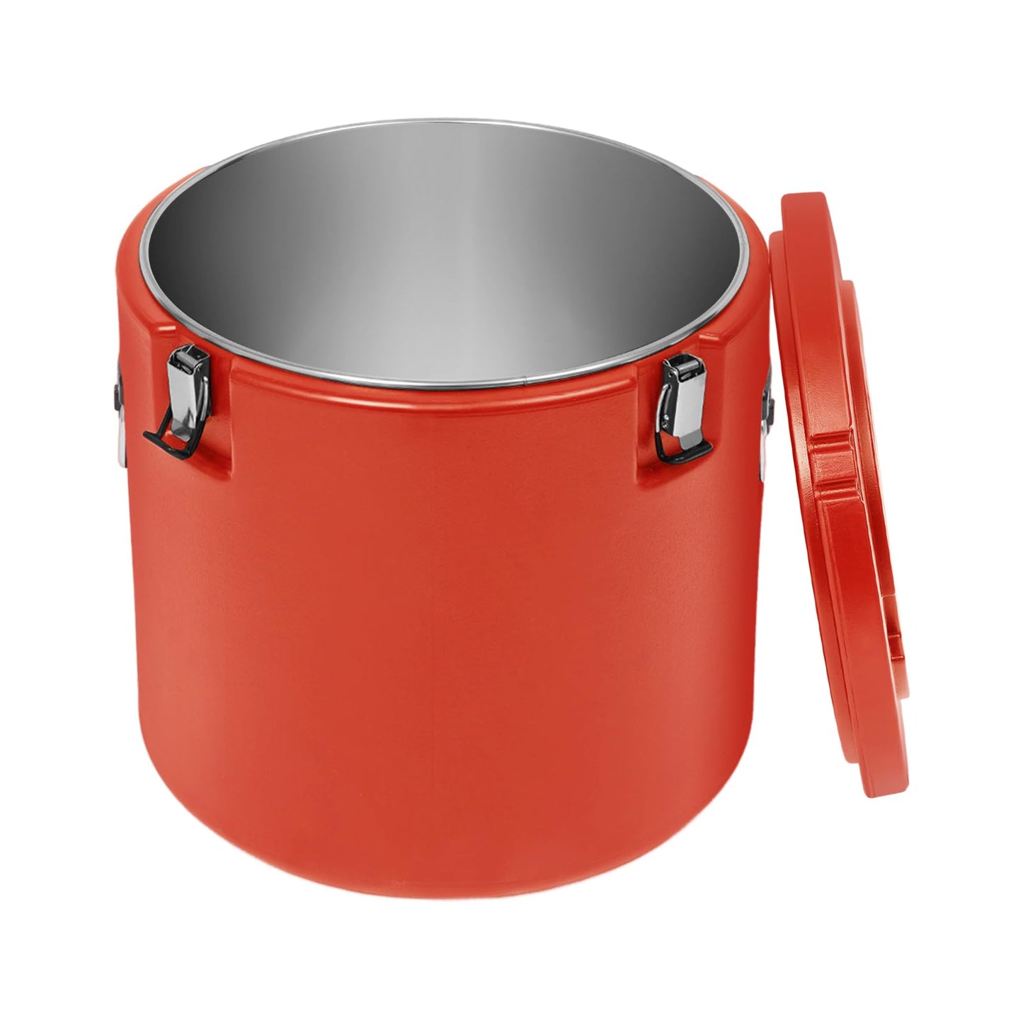 Commercial Insulated Food Container, 53QT/13.2Gal Insulated Soup Container Bucket Commercial Food Warmer Insulation Barrel for Hot or Cold Food for Restaurant, Canteen, Home (Red)