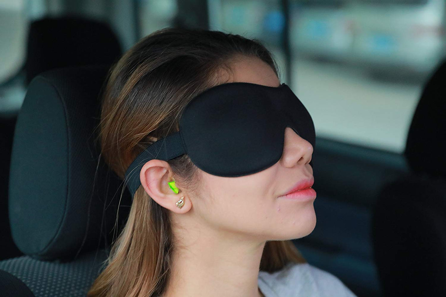 AMAZKER Sleep Mask for Side Sleeper 2 Pack, 3D Contoured Cup Sleeping Mask & Blindfold, Concave Molded Night Sleep Mask, Block Out Light, Soft Comfort Eye Shade Cover for Travel Yoga Nap