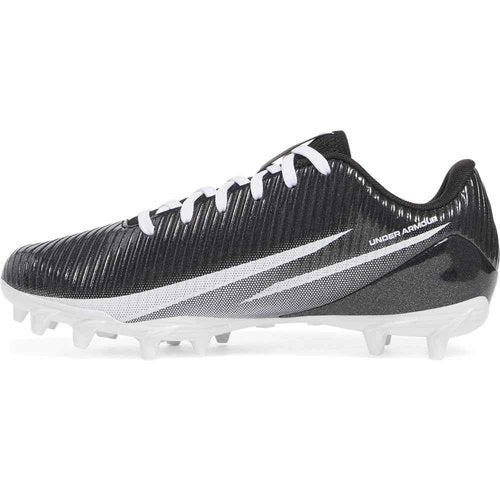 Under Armour Boys' Blur Select JR Football Cleats, (002) Black/White/White, 2.5, US