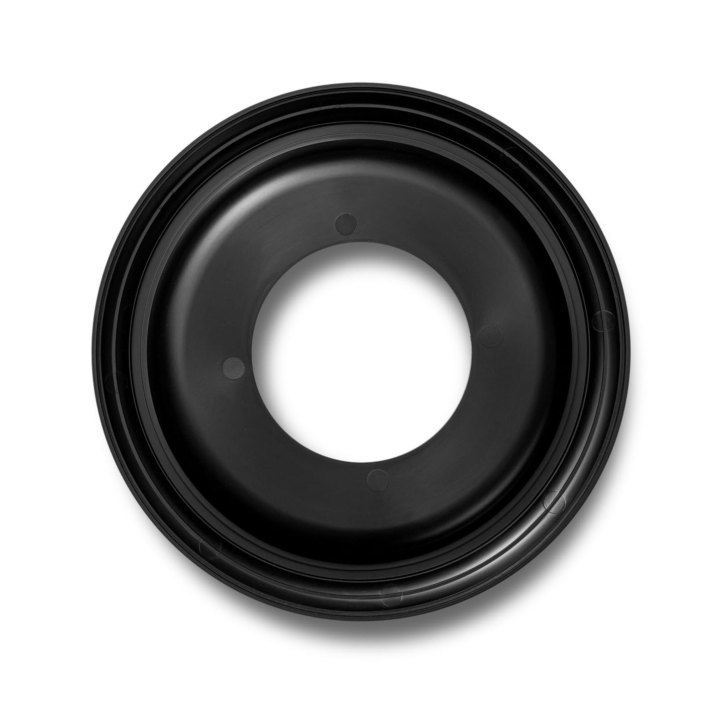 4 Packs Molded Nylon Ceiling Medallion for Light Fixtures and Ceiling Fans,10"OD x 4"ID x 1"P (Fits Canopies up to7-1/4") (Black)
