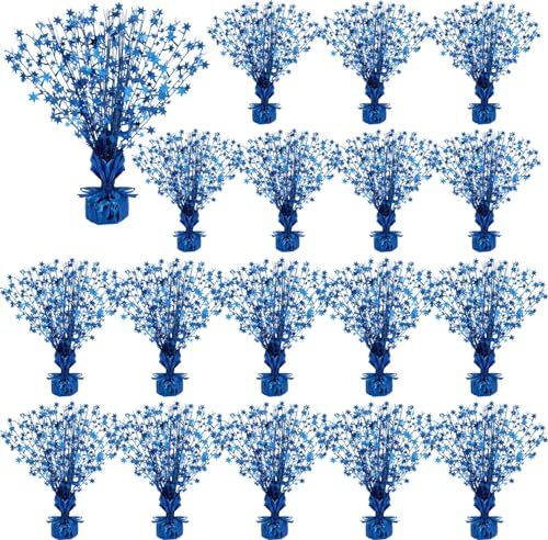 Crowye 18 Pcs Foil Spray Centerpiece Valentine's Day Table Decoration Winter Party Star Burst Metallic Table Centerpieces ...