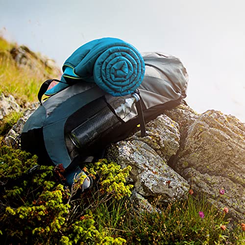UNIKOME Waterproof Puffy Camping Blanket - Lightweight Packable Outdoor Quilt with Snaps & Corner Loops, Warm Compact Blan...