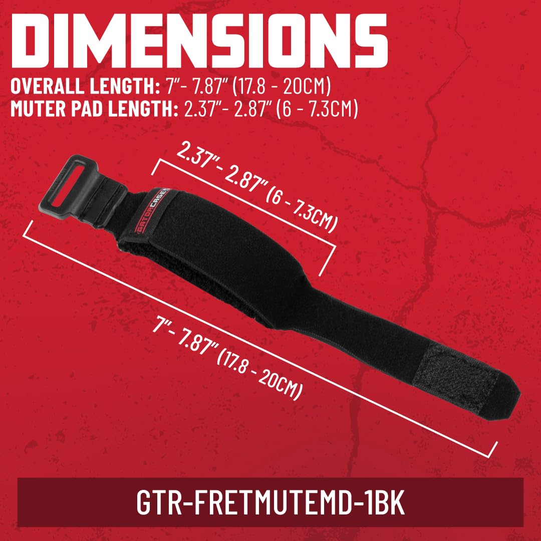 Gator Fret Mute String Dampener - Medium Black