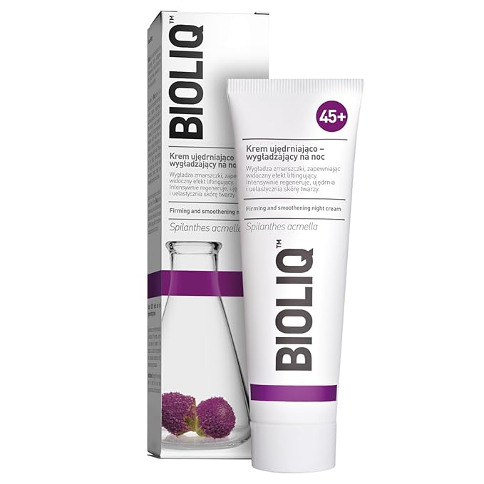 45+ Firming and Smoothing Night Cream - Regeneration, Wrinkle Smoothing, Lifting Effect with Spilanthes Acmella, Hyaluronic Acid - 50 ml