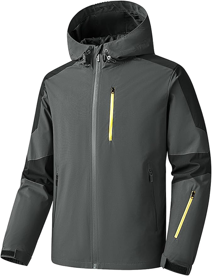 Men's Softshell Jackets Waterproof Lightweight Warm coats for Hiking Travel Skiing Windbreaker
