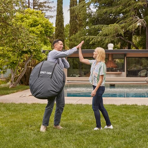 East Oak Screen House Tent Pop-Up, Portable Screen Room Canopy Instant Screen Tent 10 x 10 FT with Carry Bag for Patio, Ba...