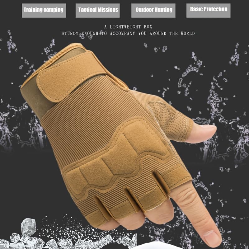 Half Finger Anti-Slip Gloves Premium Cool Dessert Gloves For Cycling Hiking Training Outdoor Sports