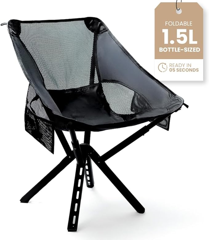 Campster2 Folding Camping Chair – Portable High Chair | 265 Lbs Capacity | Camping Essentials for Beach, Hiking & Car Camp...