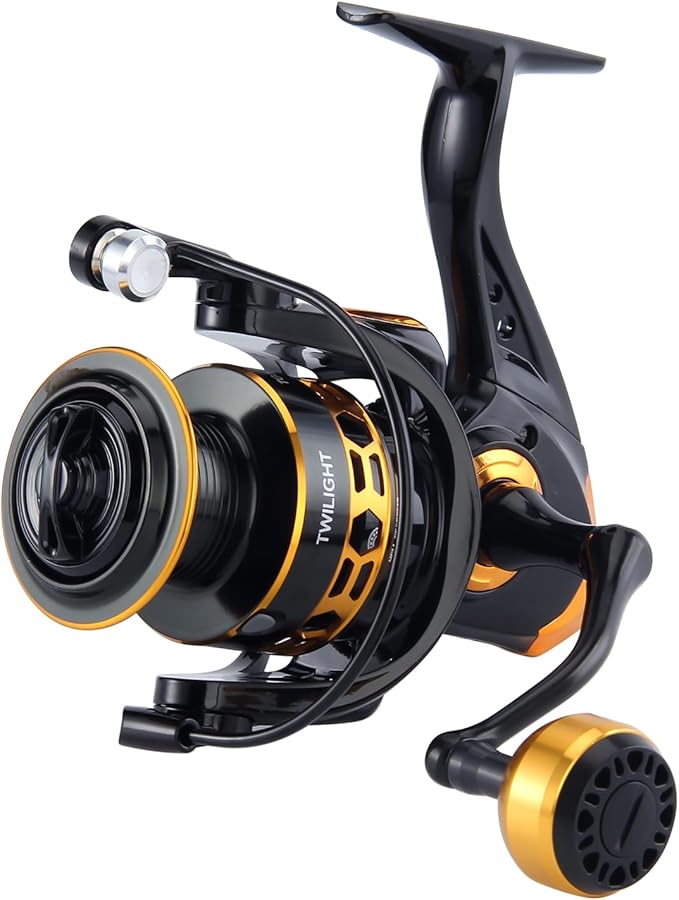 HAUT TON Dolphin Advance Edition Spinning Reel,5.2:1Gear Ratio,22LBS,5+1BB,Backlash Free Bearing,Sealed Drag System,Saltwa...