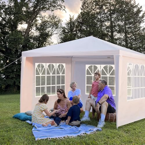 Outvita Outdoor Party Tent, Patio Canopy Tent Gazebo with Removable Sidewalls Instant Event Tent for Cater Events Wedding ...