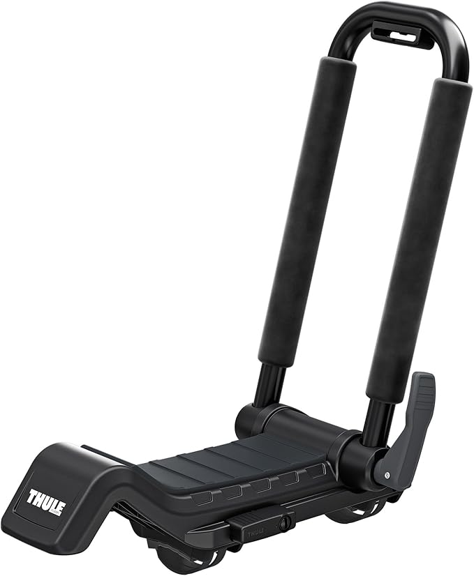 Thule Hull-a-Port XTR - Kayak j-Style roof Rack - Carry up to 2 Kayaks - Folds Flat - Pre-Assembled - Locks to roof Rack -...