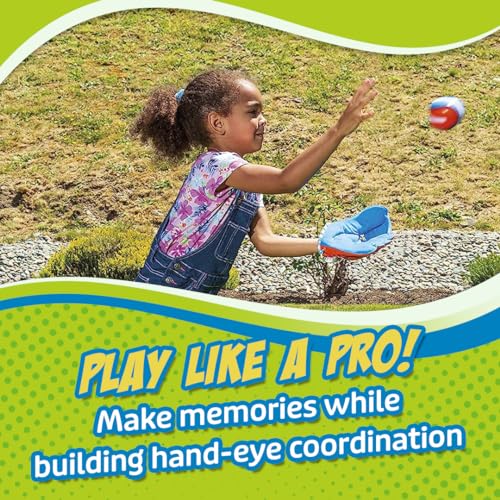 Get Outside Go! Easy Catch Ball & Glove Set Super Sport Outdoor Active Play Baseball by Toysmith (Packaging May Vary) Small