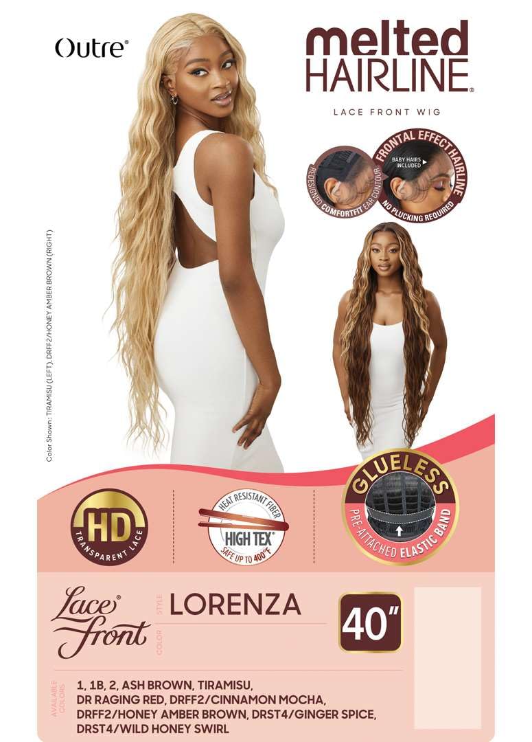 Outre Lace Front Wig - Melted Hairline - Lorenza (DR RAGING RED)