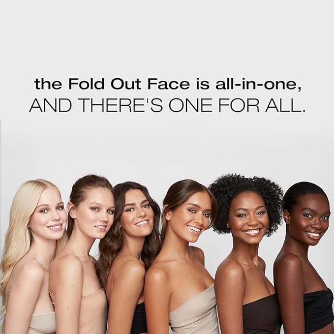 Woosh Beauty, Fold Out Face Original Makeup Palette, Travel, All in One, Neutral Cream & Powder (#5 Deep)