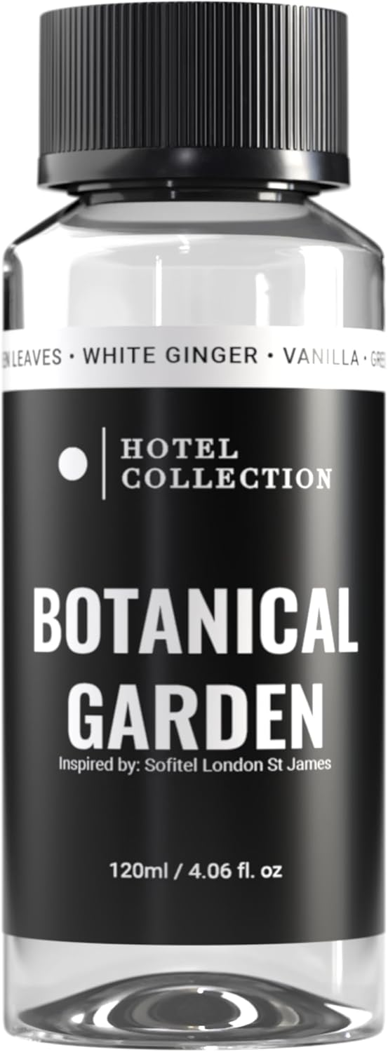 Hotel Collection Diffuser Oil - Botanical Garden - Aromatherapy Essential Fragrance Oil - Green Leaves, White Ginger, and Vanilla - 120mL 4.1 Fl oz