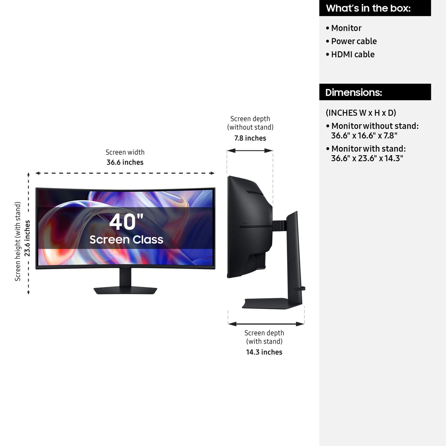 Samsung 40" ViewFinity S8 S85TH Curved Monitor + $300 Amazon Gift Card, 5K2K WUHD Resolution, 144Hz, Built-in Speakers, Thunderbolt 5, AMD FreeSync Premium, Height/Tilt/Swivel Stand, LS40H850TANXZA