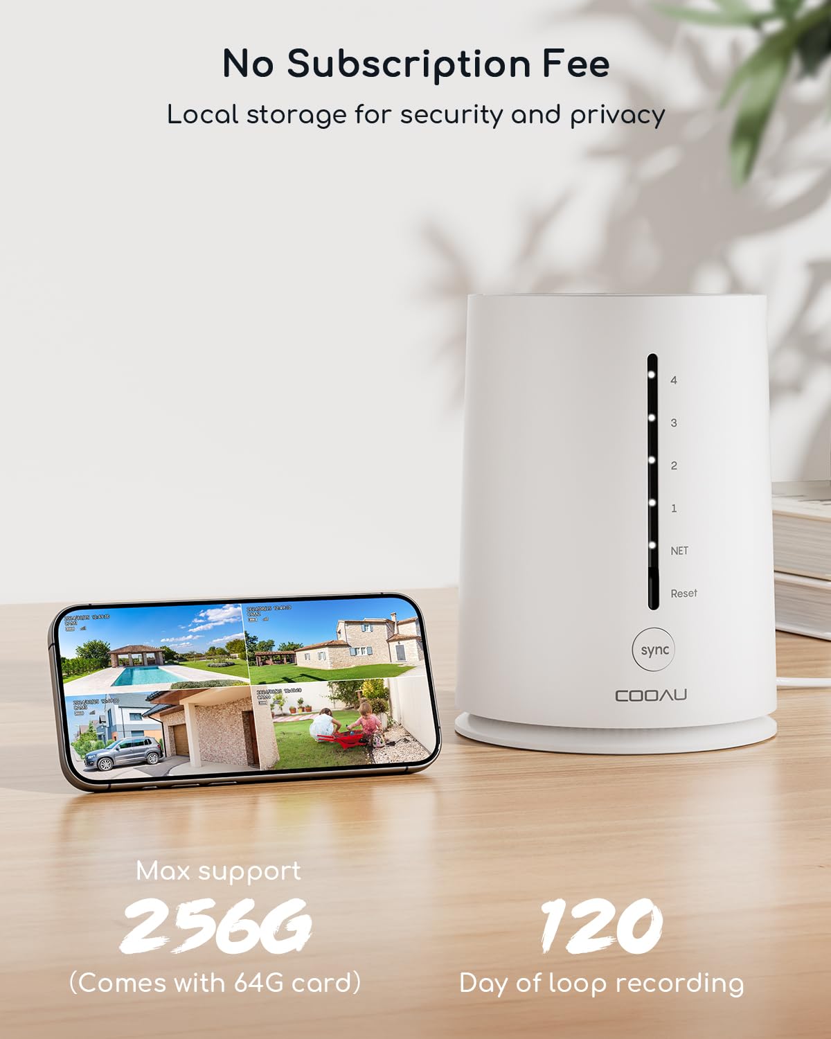 Cooau Solar Security Cameras Wireless Outdoor, 2 Cam-Kit, 4Mp Cameras For Home Security System, 360 Pan & Tilt, Color Night Visi