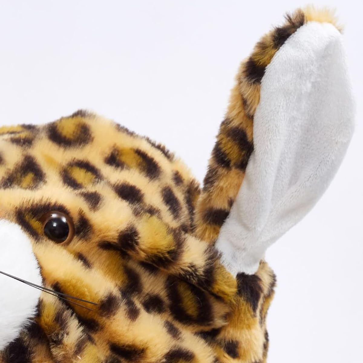 Ear Moving Jumping Hats Animal Plush Earflaps Movable dancing Ear Hat Cap for Halloween Easter Christmas Novelty Party(Leopard)