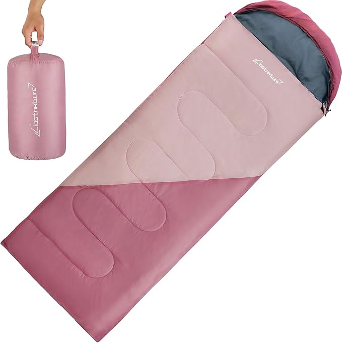 Clostnature Sleeping Bag for Adults and Kids - Lightweight Camping Sleeping Bag for Girls, Boys, Youths, Ultralight Backpa...