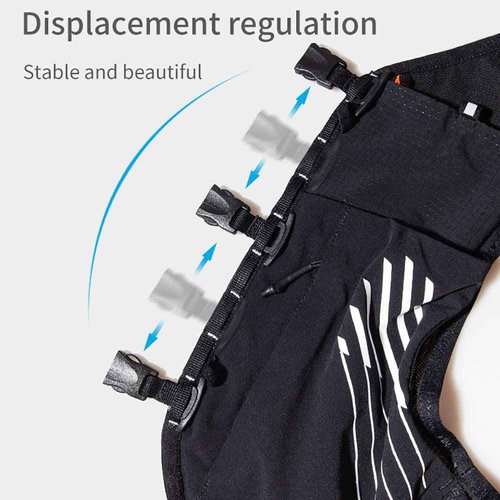 AONIJIE Running Hydration Vest Lightweight & Large Capacity Running Vest for Women Men, Hydration Backpack Fits 6.8" Phones (X-Large, Blackwhite)