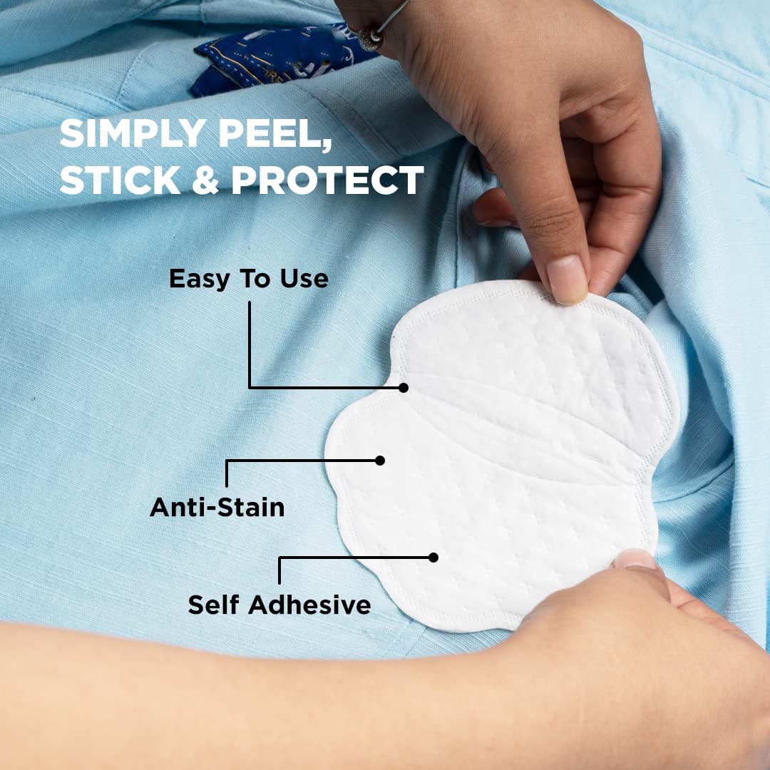 PEESAFE Armpit Sweat Pads - Folded(14 Pads) | Underarm Sweat Pads for Women & Men | Absorbs Sweat & Unpleasant Odor | Armpit Pad