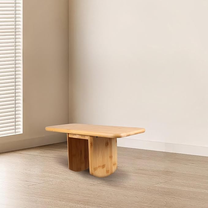 Portable Meditation Bench Stool, Compact Wooden Prayer Seat for Yoga and Office, Stable Support for Posture Improvement, Lightweight and Foldable Seating for Mindfulness Practice