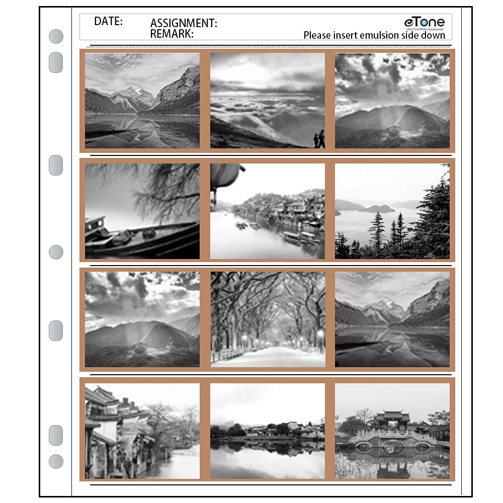 50X Etone Archival Storage Sheets 120 Negative Page Preservers (50X120)
