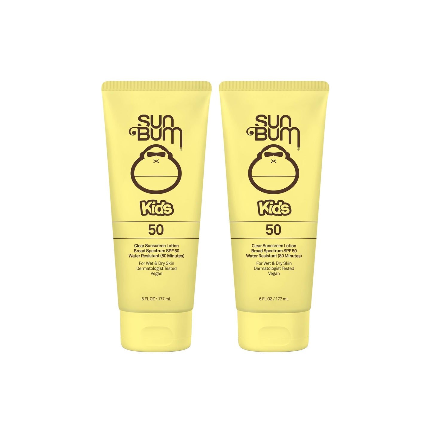 Sun Bum Kids SPF 50 Clear Sunscreen Lotion, Wet or Dry Application, Hawaii 104 Act Compliant (Octinoxate & Oxybenzone Free) Broa