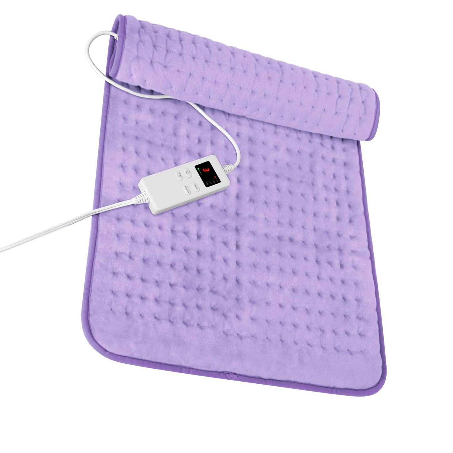 Heating Pad for Neck and Shoulders and Back, Electric Heating Pad for Period Cramps with 6 Heating & 4 Timer Setting, Easy Machine Washable, Best Gifts for Parents (17'' x 33'')