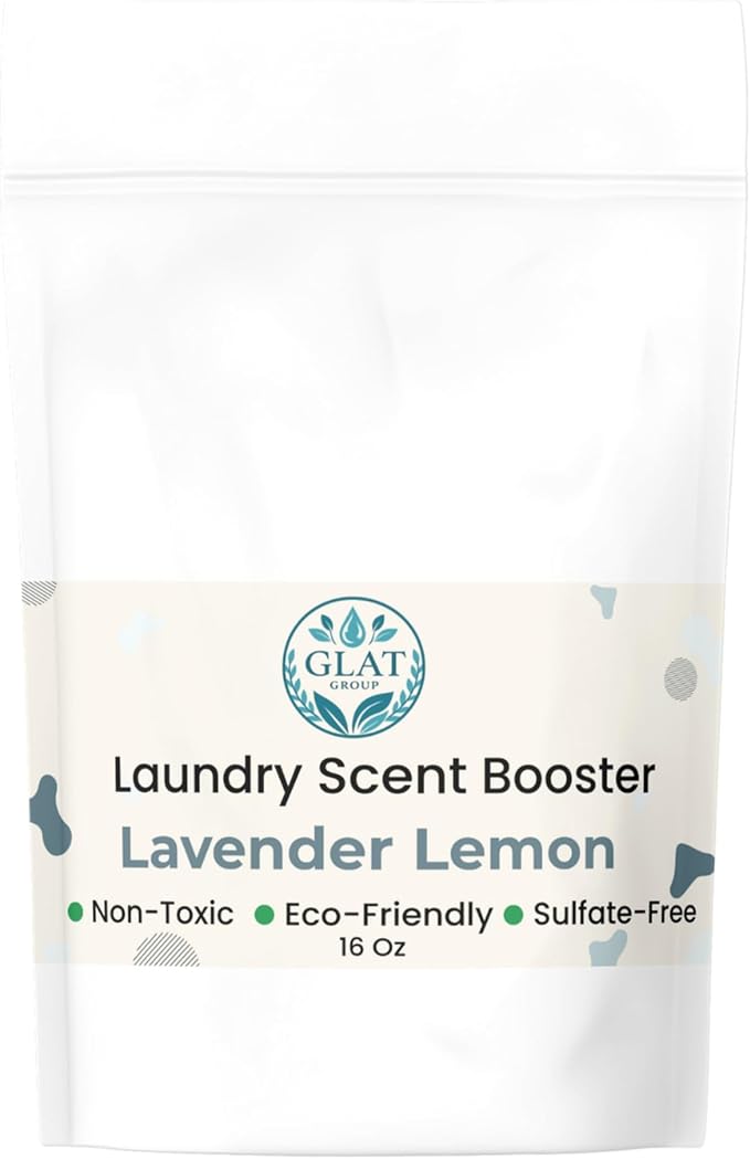 Plant-Based Laundry Scent Booster (Powder) - Lavender Lemon | Fast-Dissolving, No Residue | Natural, Calming, Long-Lasting Fresh Scent | Eco-Friendly, Dye-Free Powder | HE Safe, 16 Oz