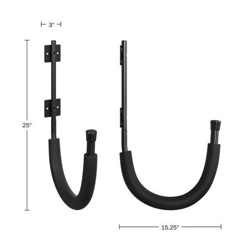 RAD Sportz 4-Pack of Kayak Storage Hook Sets - Kayak Wall Mount Hangers with 100lb Capacity Per Pair for Paddleboards, Surfboards, or Snowboards
