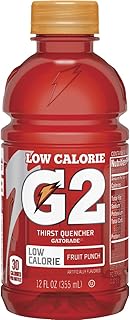 Gatorade Ready-to-Drink 12 oz Bottles, G2 Fruit Punch, 24 per case