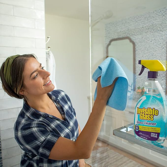 Invisible Glass 92194-2PK Premium Glass and Window Cleaner for Auto and Home Cleans Glass, Windows, Mirrors, and More, Streak-Free, Ammonia-Free, Tint-Safe, 32 Fl Oz (Pack of 2)