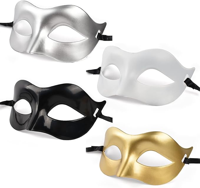 VYNYJOAN Masquerade Mask Decorative Costume Mask for Men Women